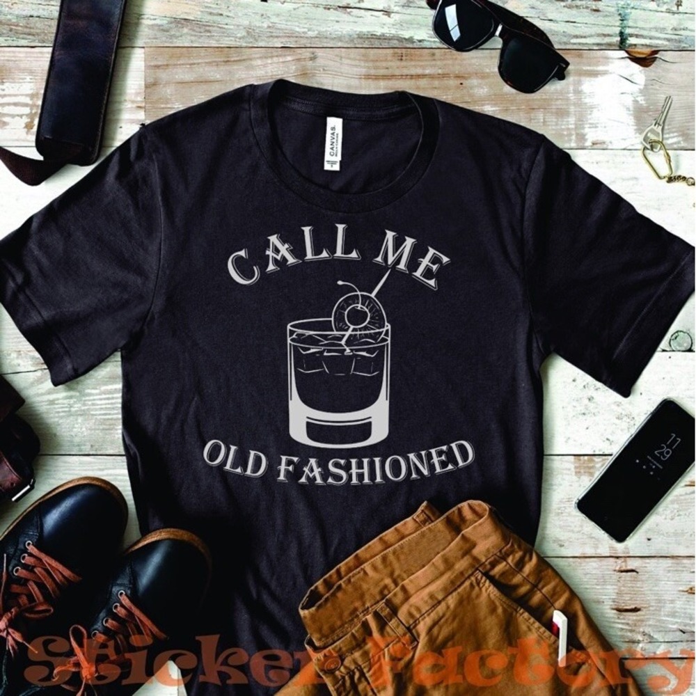 Call Me Old Fashioned Whiskey Cocktail‎ Drinking Unisex T-Shirt Size 3XL